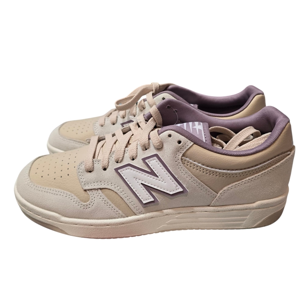 NIB New Balance 480 Athletic Shoe - White Sea Salt  Sandstone Mens 8.5 Womans 10